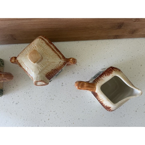 Teapot Creamer Sugar Set Cottage Ware Kensington England Original 1960's‎ - Picture 5 of 13